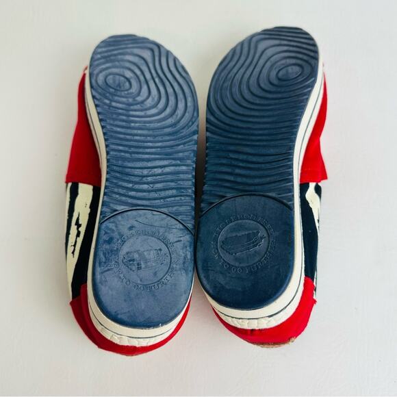 TIOSEBON Womens Casual Canvas Flat Slip On Shoes Patriotic Red White Blue Size 7 - Picture 11 of 11